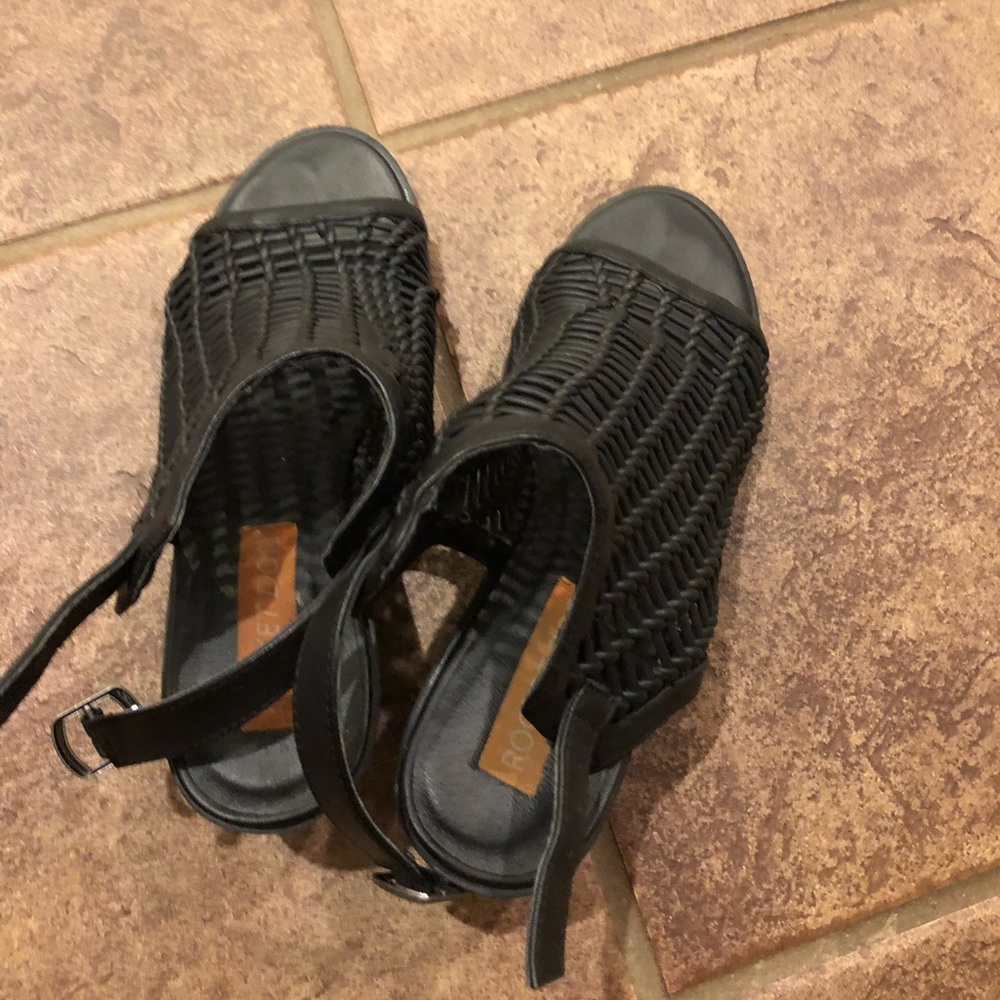 short heeled sandals